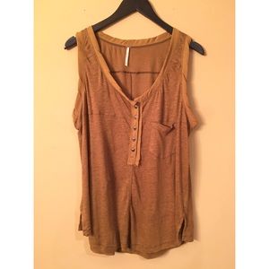 Free People We The Free Traveler Tank in Moss