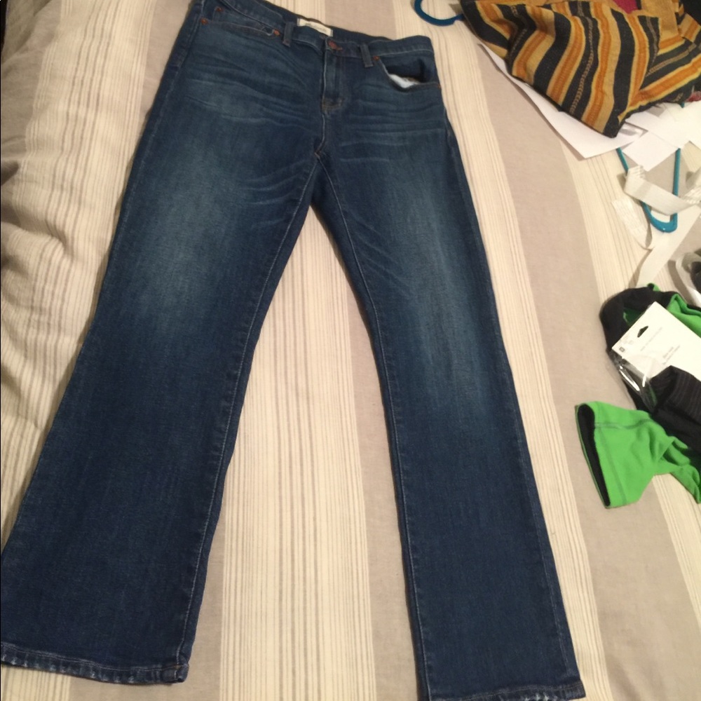 Madewell Cruiser straight crops size 28