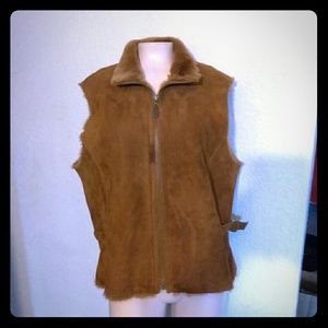 Eddie Bauer lambsueade vest