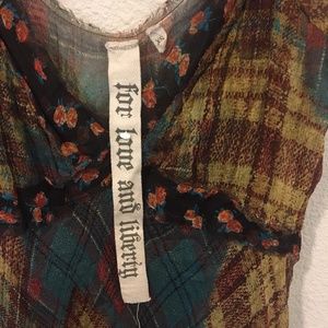 4 Love and Liberty Dresses - 4 Love and Liberty by Johnny Was plaid dress 4 Love and Liberty Dresses - 4 Love and Liberty by Johnny Was plaid dress