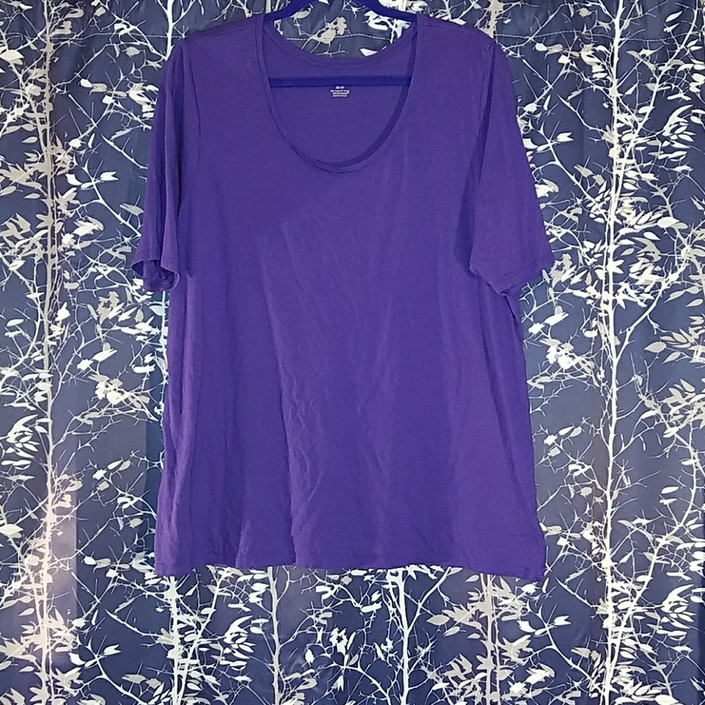 LaneBryant 18/20 PurpleTee NeverWorn FREE necklace