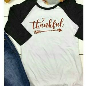 Thankful Baseball Tee