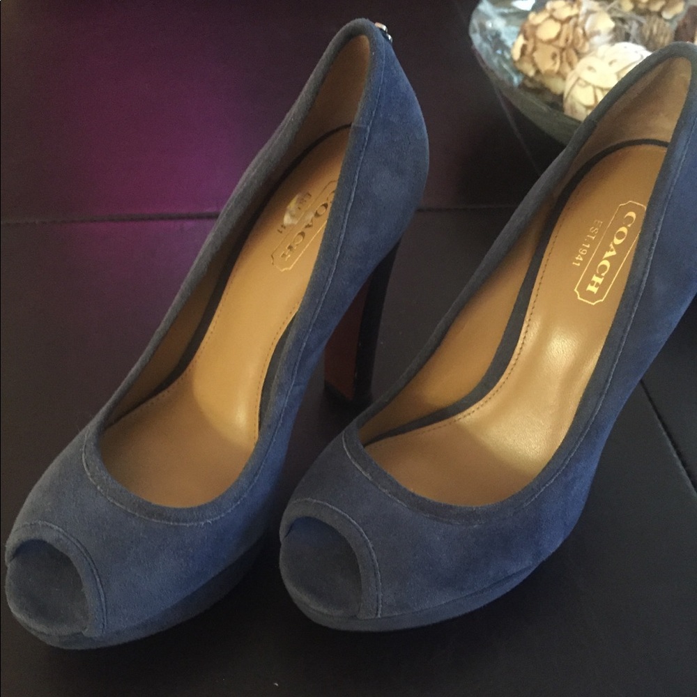 Authentic Coach Peep Toe Pumps