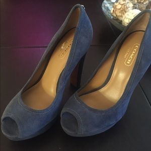 Authentic Coach Peep Toe Pumps