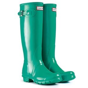 RARE Hunter Original Tall Boots-Jade/Turquoise! RARE Hunter Original Tall Boots-Jade/Turquoise!