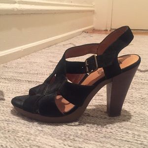 Michael Kora Black Suede Heel Sandals Michael Kora Black Suede Heel Sandals
