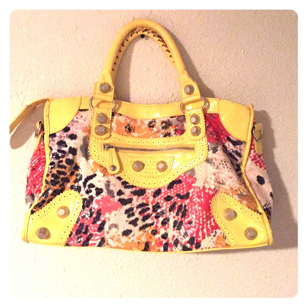 Vibrant animal print purse