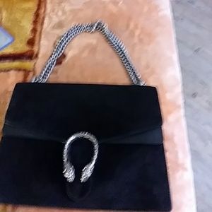 Gucci Bags - Gucci Dionysus Black Suede Shoulder Bag Gucci Bags - Gucci Dionysus Black Suede Shoulder Bag