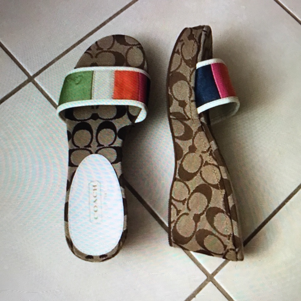 Coach flip flops