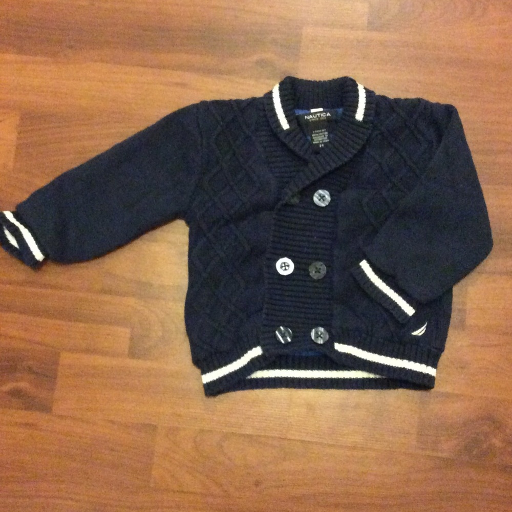 Double breasted NAUTICA navy sweater