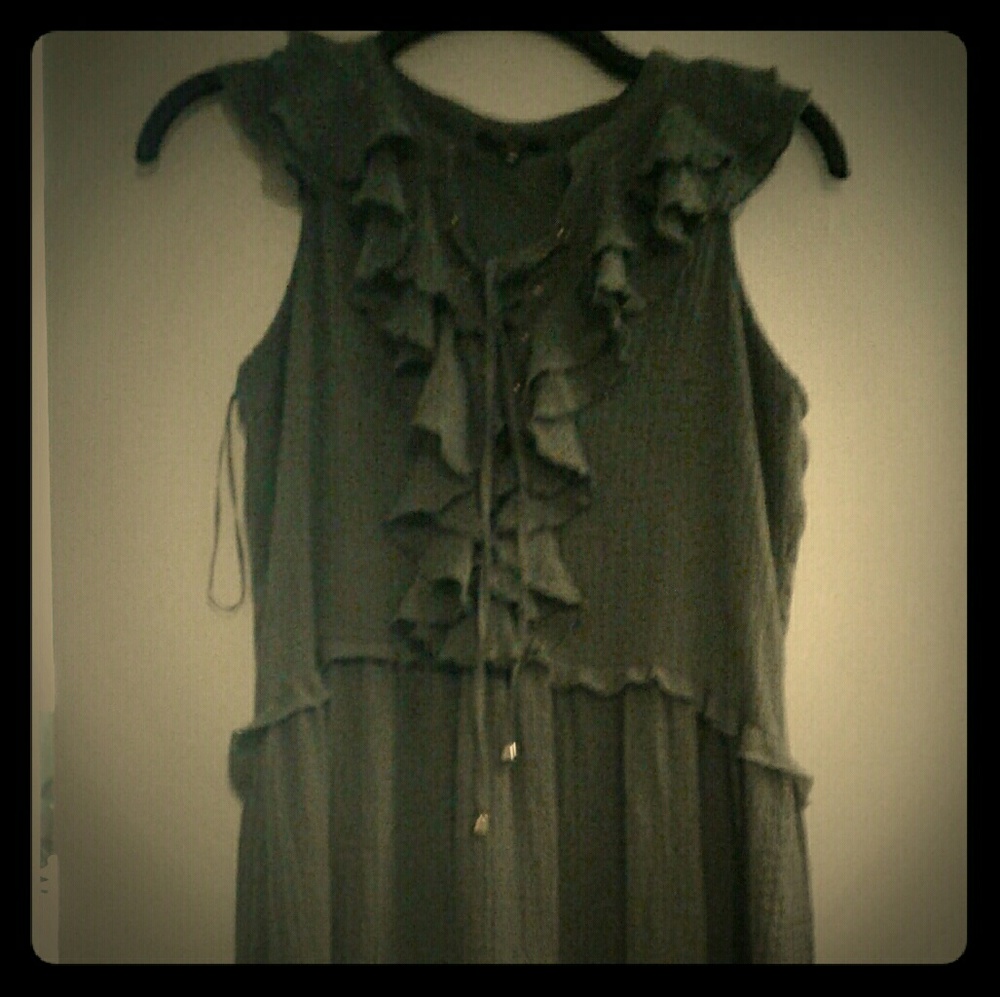 Olive green dress