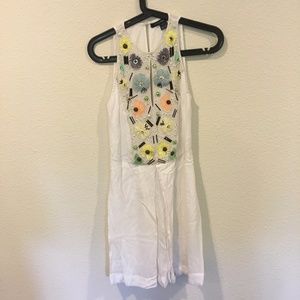 French Connection white floral beaded dress French Connection white floral beaded dress