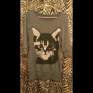 Cat half sleeve shirt/dress