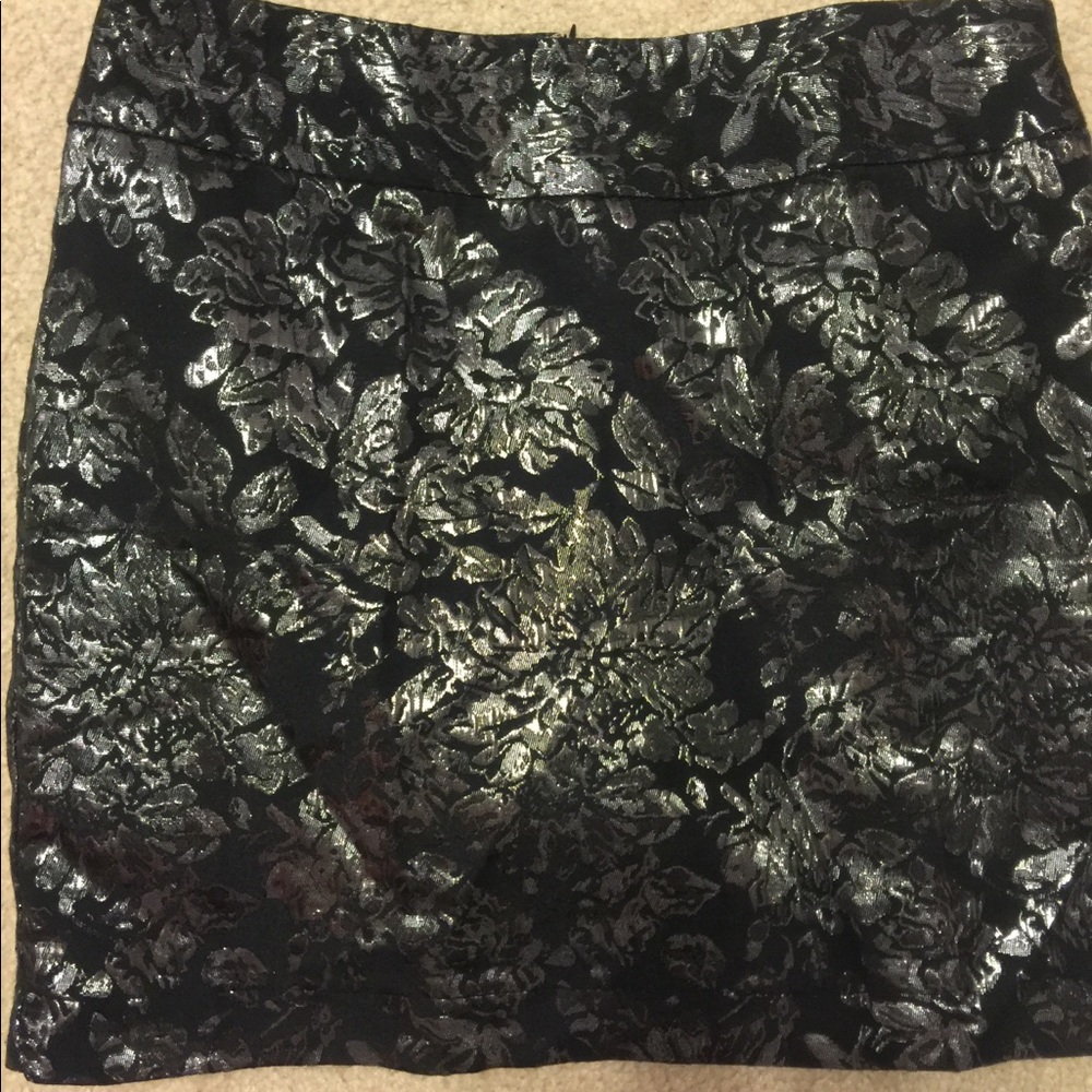Black and silver skirt