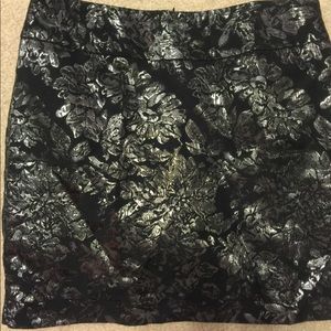 Black and silver skirt