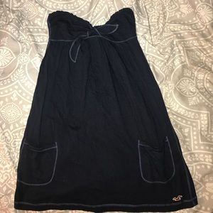 Navy blue Hollister strapless sundress! Navy blue Hollister strapless sundress!