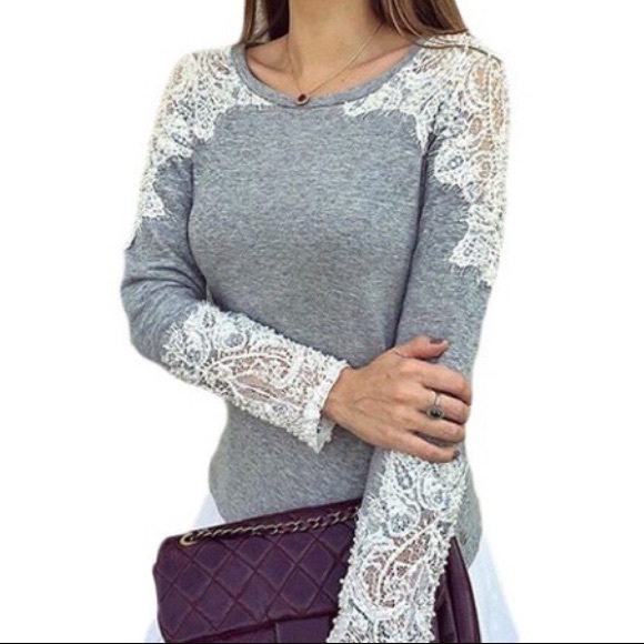 Lace Cut Out Top - Picture 2 of 5