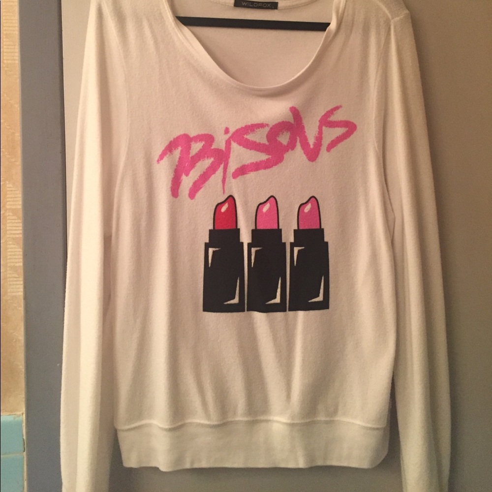 Wildfox “Bisous” Lipstick Sweater