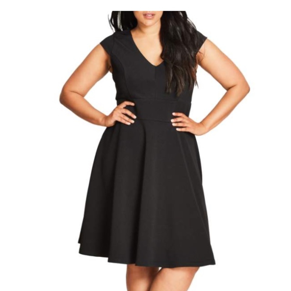 City Chic Fit & Flare Dress ( medium plus) - Picture 1 of 3