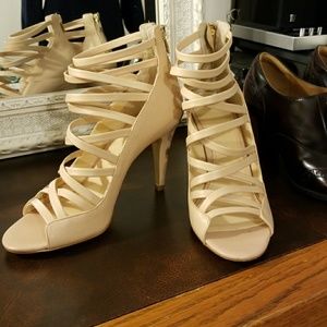 Banana Republic Nude Strappy Heels Banana Republic Nude Strappy Heels