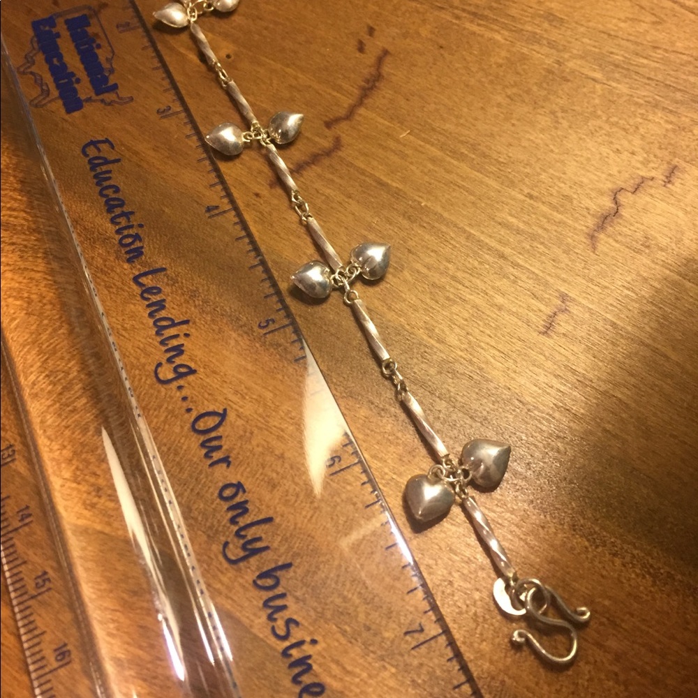 Heart and Small bell Anklet or Bracelet