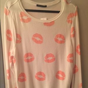 Wildfox Lip Print Sweater