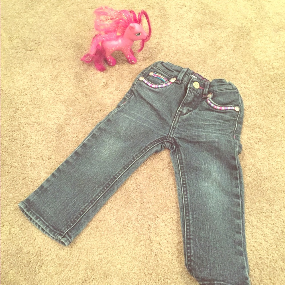 Levi's Strauss Slim Straight Bling Baby Jeans 💗