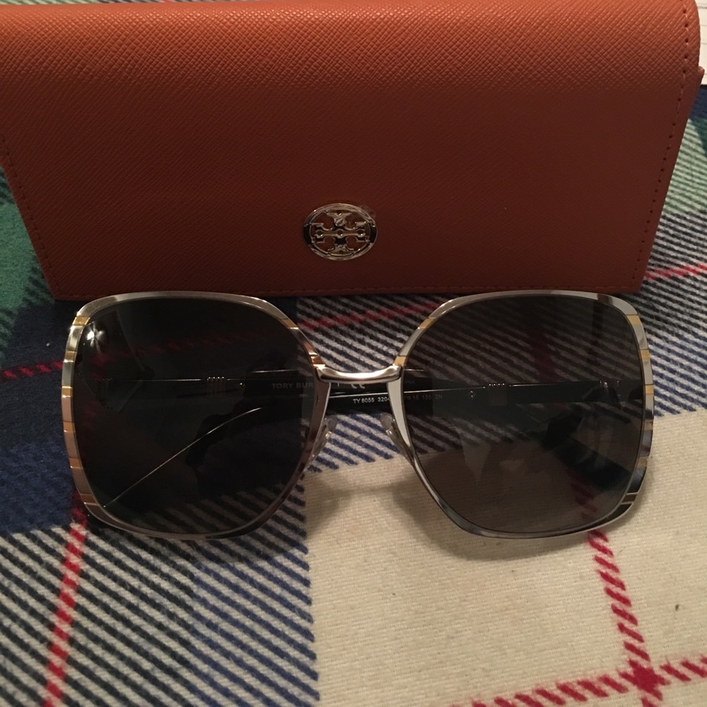 Tory Burch square slim frame sunglasses
