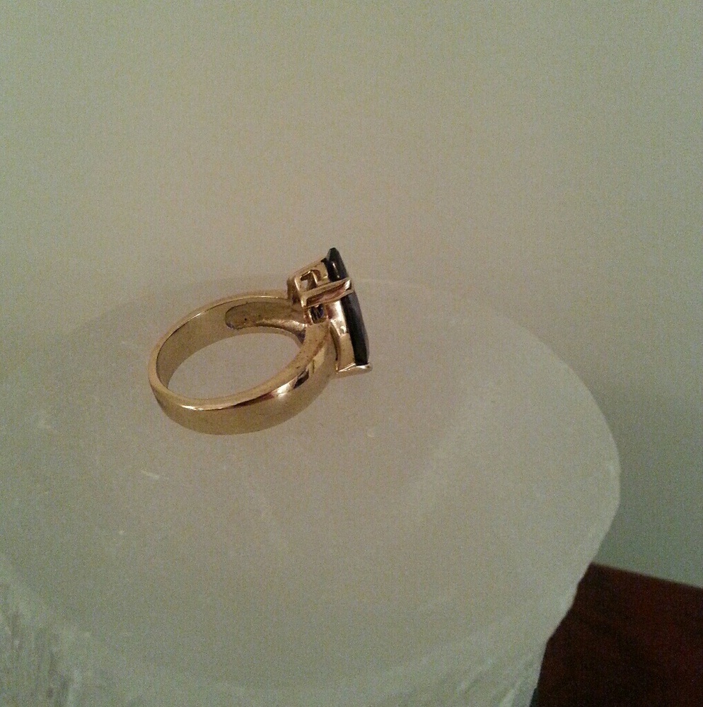 💎Fun, Pear shape blue Ring - Picture 6 of 6
