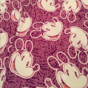 Old school purple Lularoe Mickey leggings OS