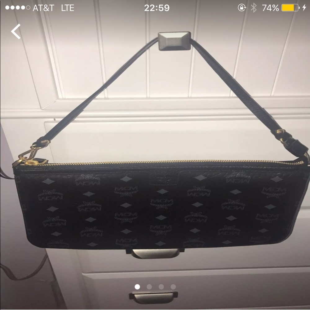 Black MCM clutch