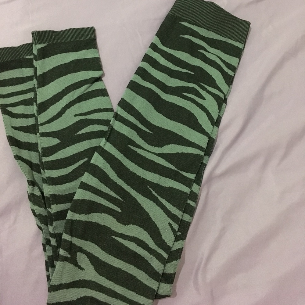 Y2k Zebra print leggings