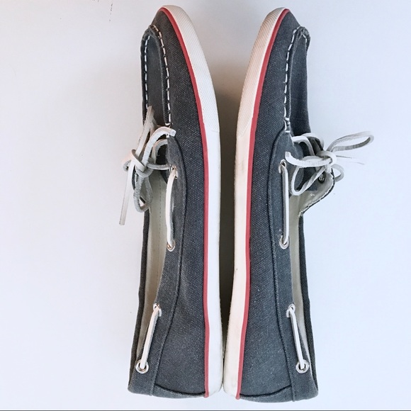 Chambray & Coral Boat Shoes - Picture 7 of 8