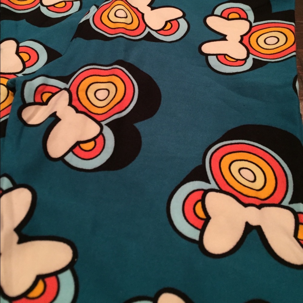 Leggings green LuLaRoe Minnie Mouse Target OS