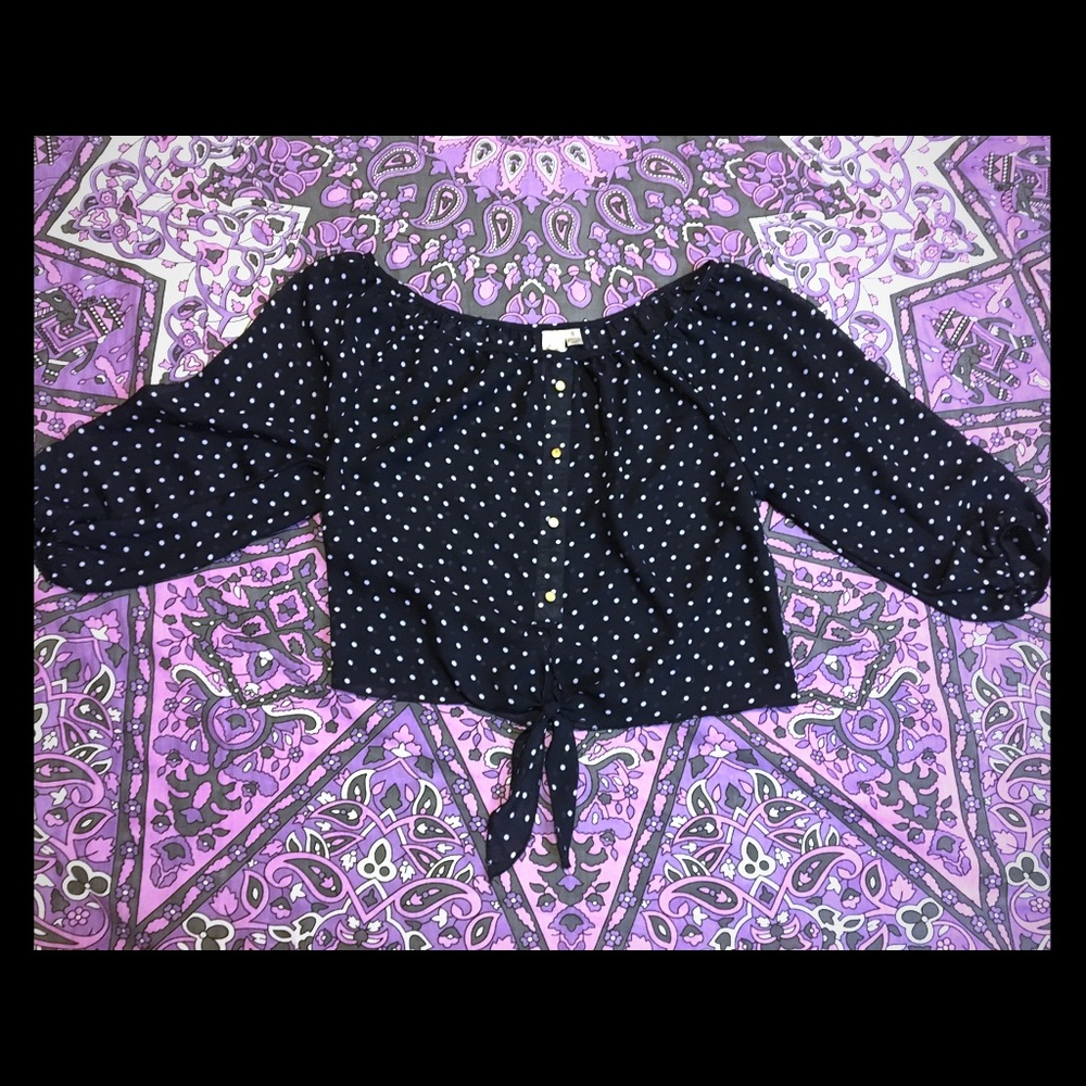 Off the shoulder crop top