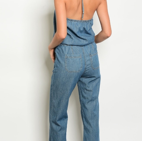 Chambray  denim jumpsuit final price drop - Picture 4 of 5