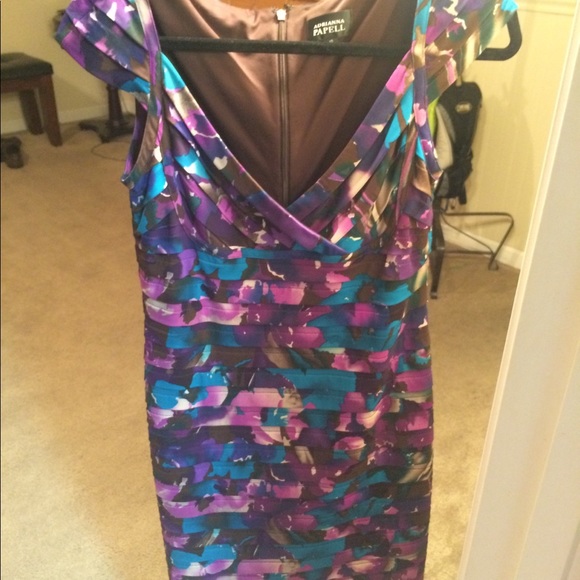 Adrianna Papell Tiered Sheath Dress - Picture 2 of 3