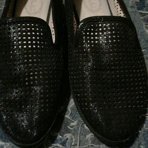 Black smoking loafer