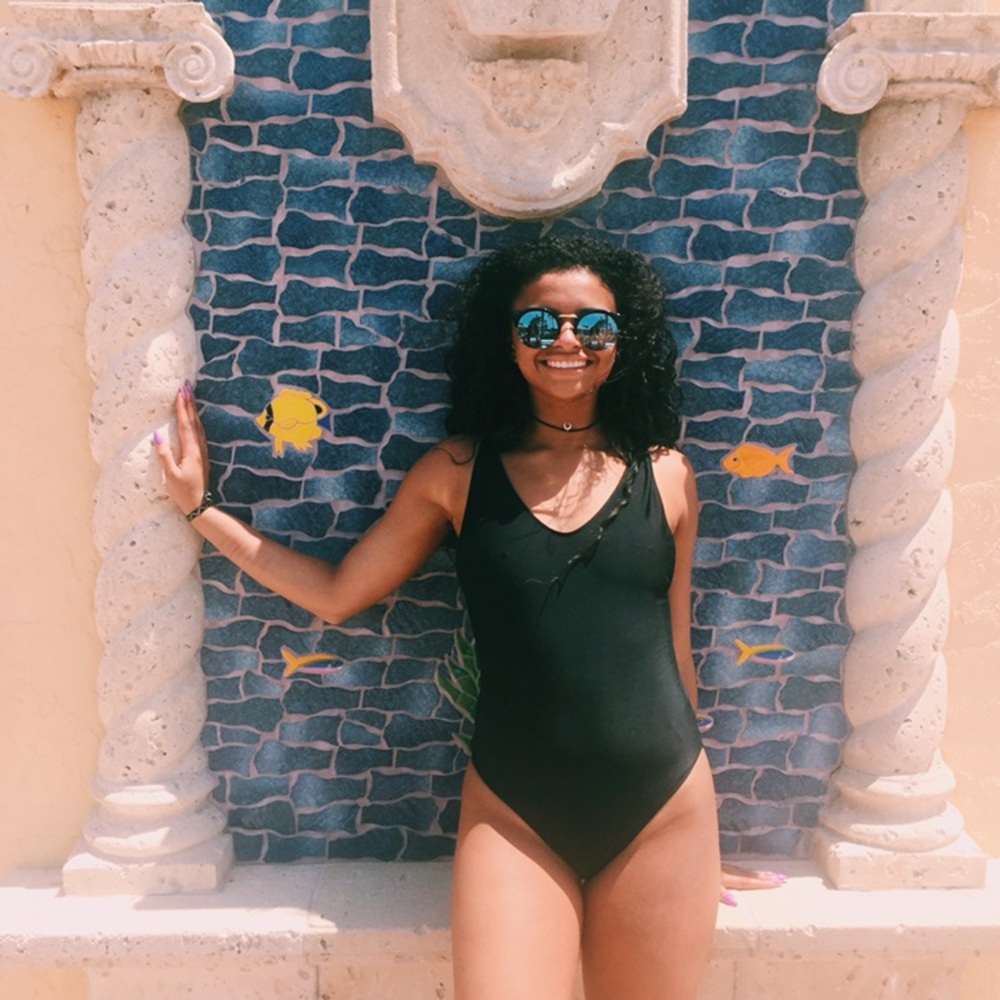 One piece bathing suit