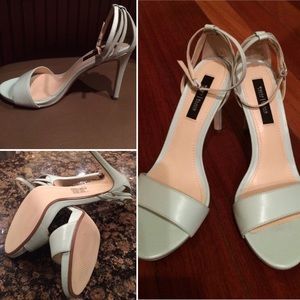 Open Toe w/ strap Sea Foam Green - 8.5