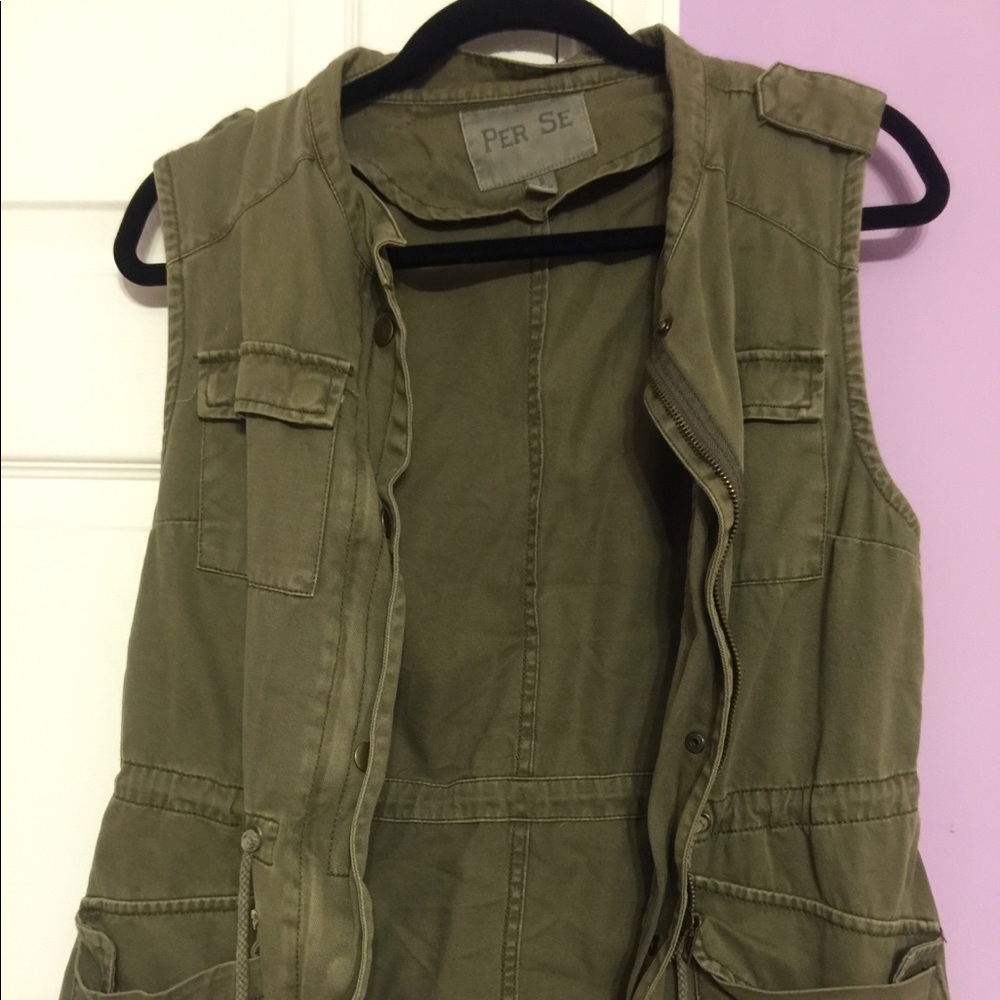 Army green vest
