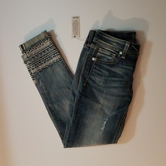 Miss Me Bohemian Ankle Skinny Jeans - Picture 2 of 8