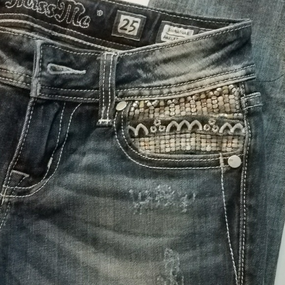 Miss Me Bohemian Ankle Skinny Jeans - Picture 7 of 8