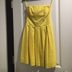 Strapless bright yellow dress Strapless bright yellow dress