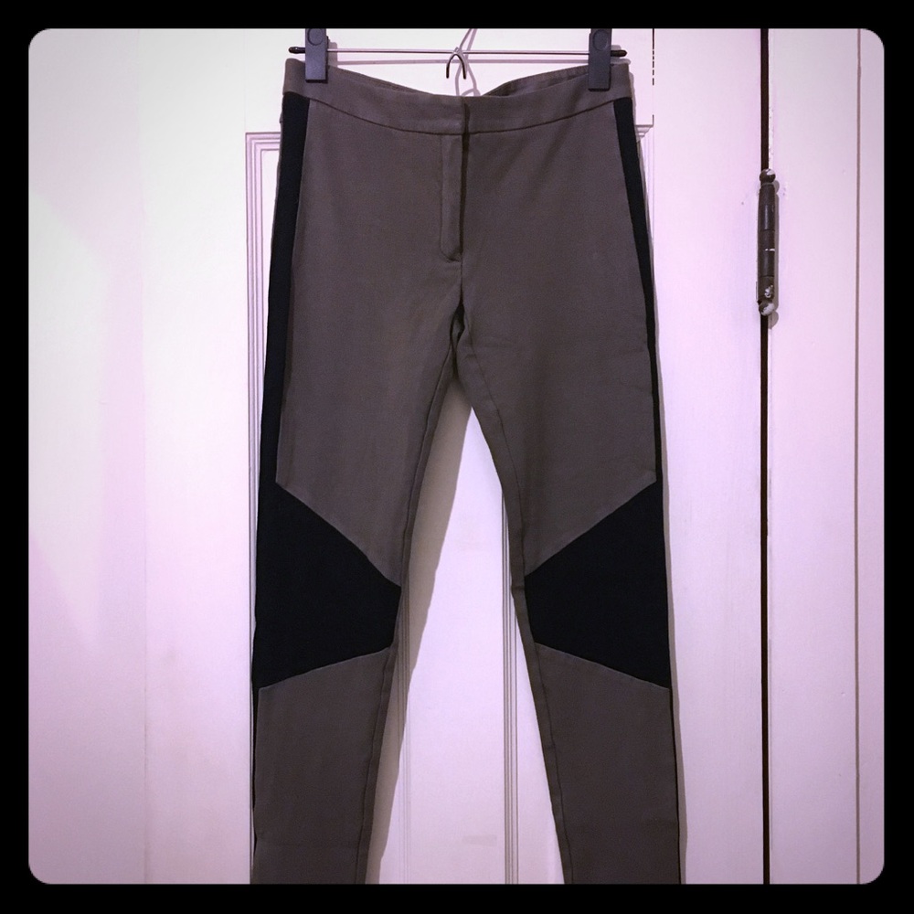Theory leggings grey with black detailing