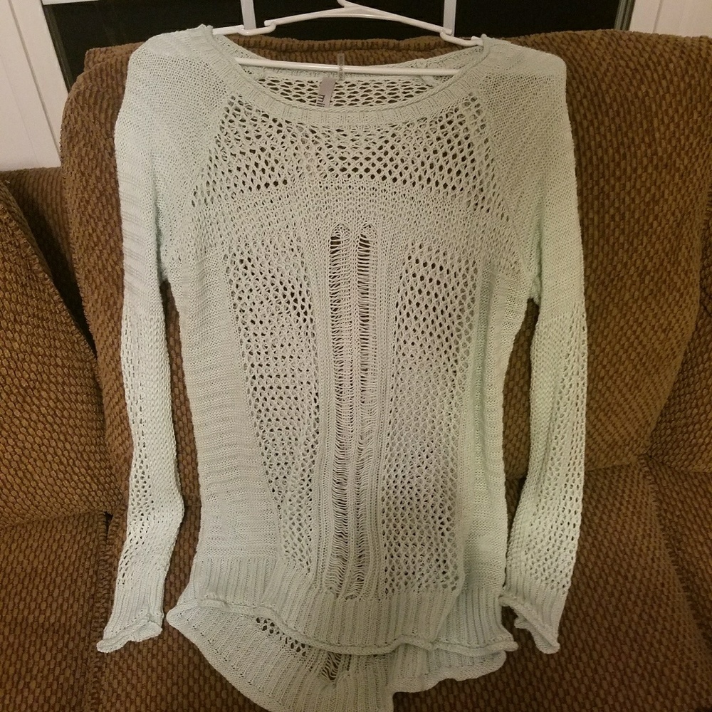 Long Sleeve Holey Sweater