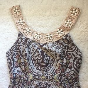 Free People Crochet lace embellished halter dress Free People Crochet lace embellished halter dress