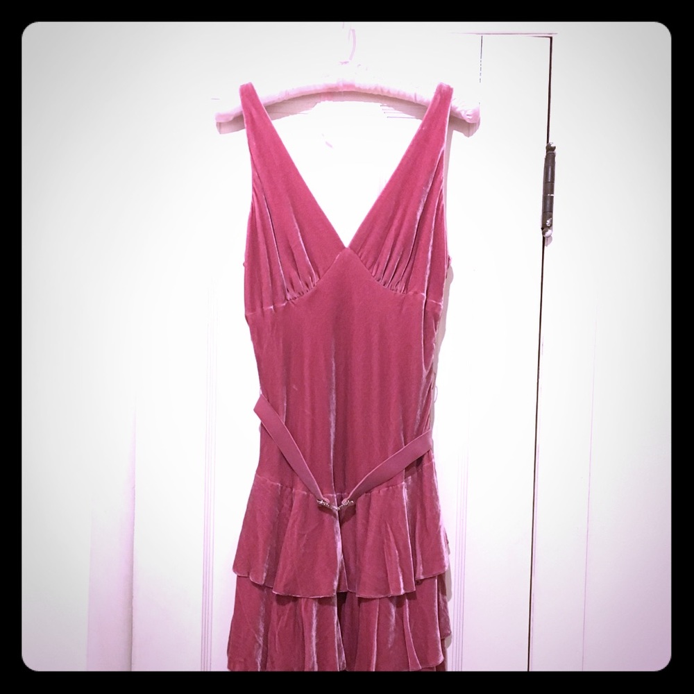Velvet shelli segal evening dress