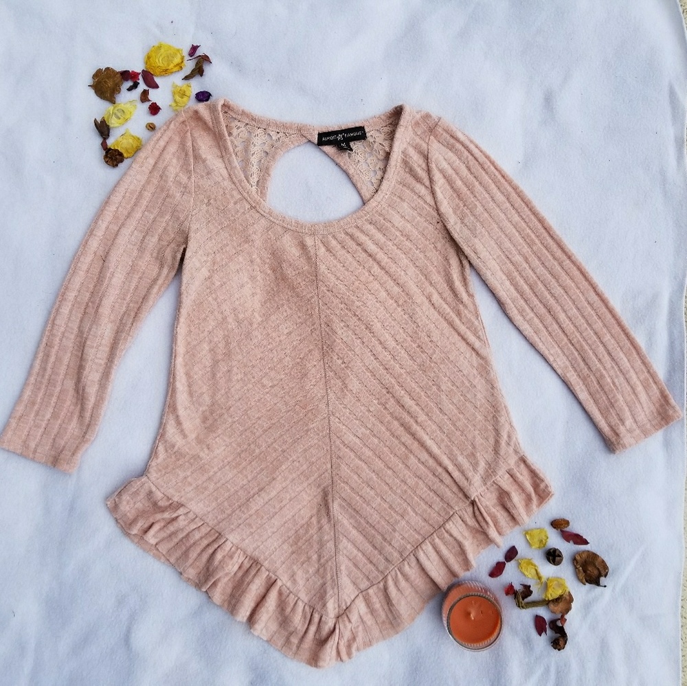 Flirty knit top
