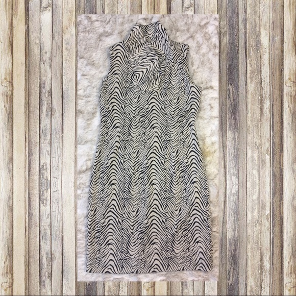 12 🌑Calvin Klein🌑 zebra print midi work dress - Picture 3 of 7